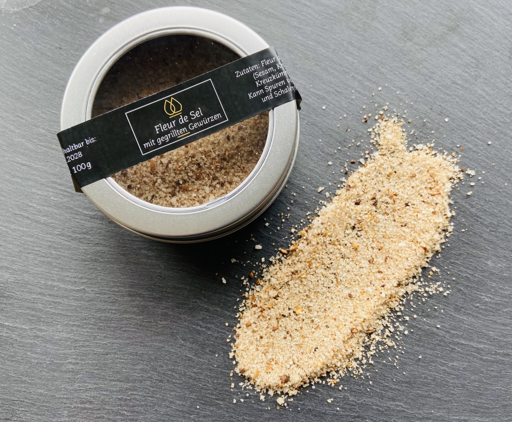 Fleur de Sel mit gegrillten Gewürzen